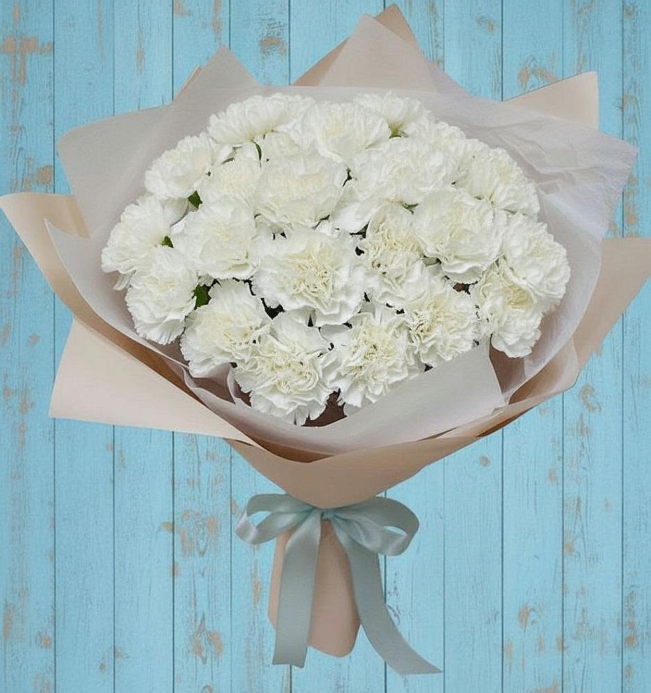 Букет цветов из: Гвоздики в Бережки