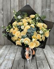 Букет цветов из:  Розы и Лизиантусы в Бережки