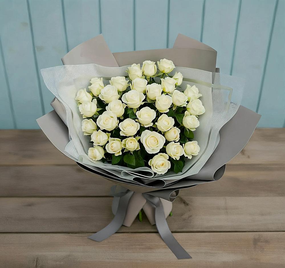 Букет Белоснежная нежность в Бережки
