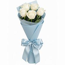 Букет 5 Белых роз Проуд #REPLACE_PRED# Бережки