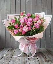 Букет Розовый кустик в Бережки