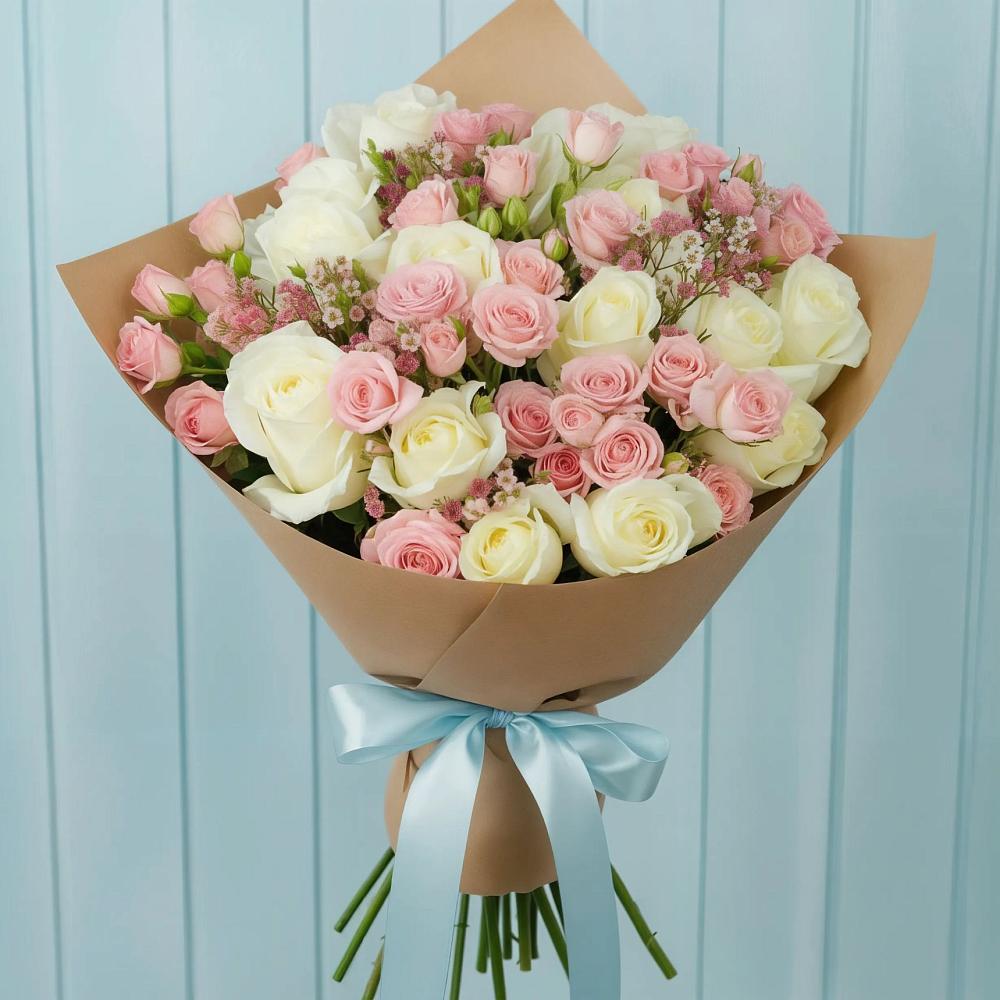 Букет цветов из: Розы в Бережки