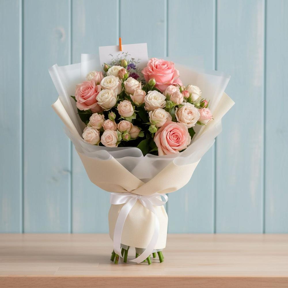 Букет цветов из: Розы в Бережки