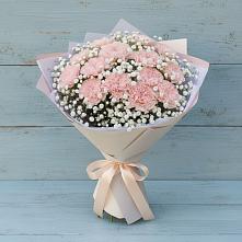 Букет цветов из:  Гвоздики в Бережки