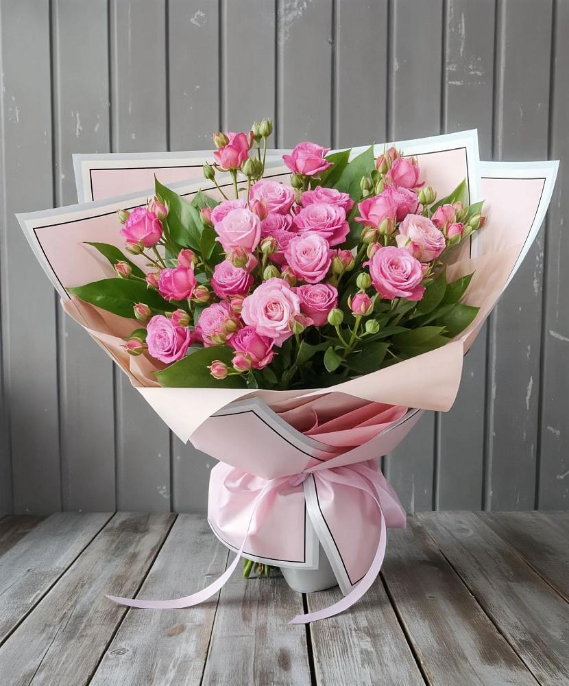Букет Розовый кустик в Бережки