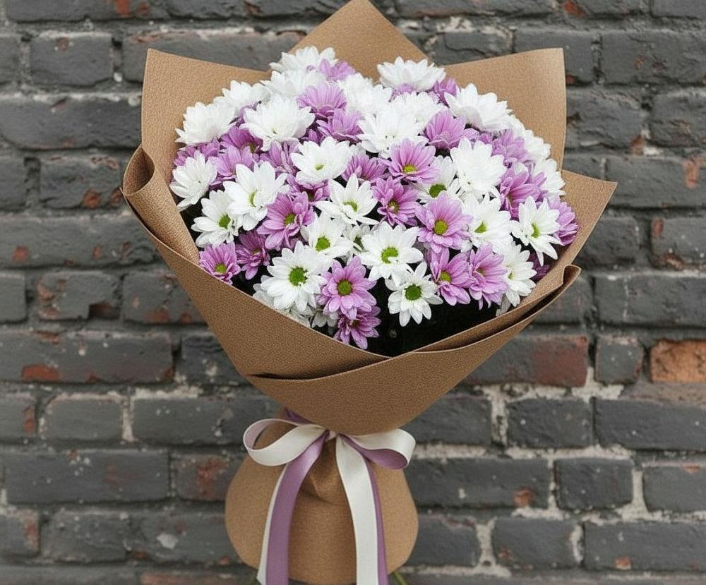Букет цветов из: Хризантемы в Бережки