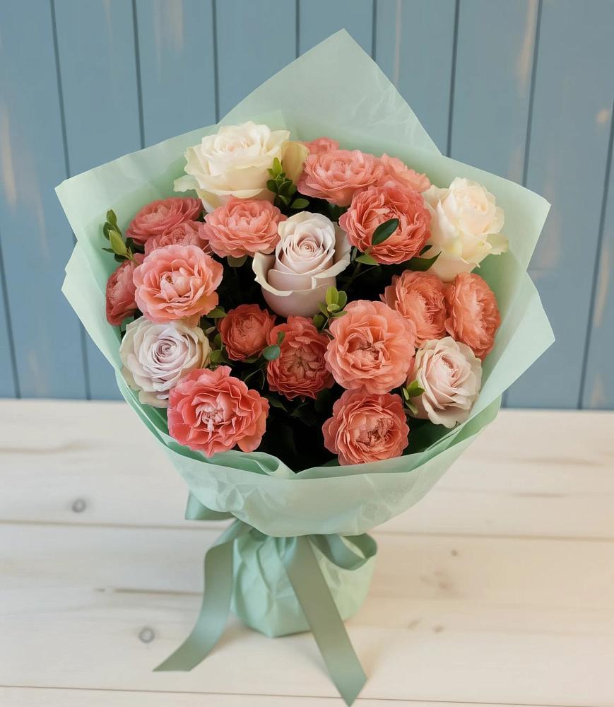 Букет цветов из: Розы в Бережки