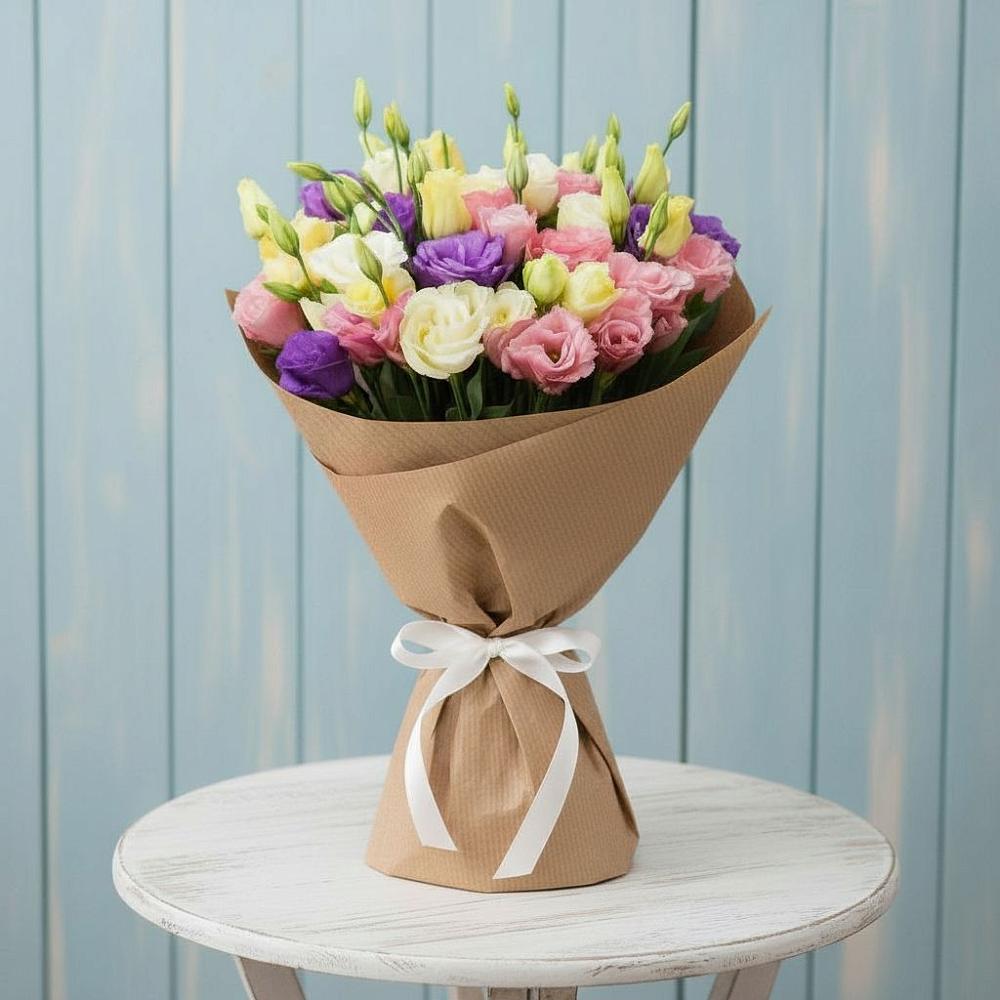 Букет цветов из: Лизиантусы в Бережки