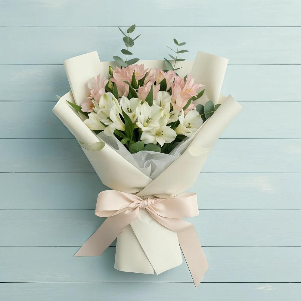 Букет цветов из: Альстромерии в Бережки