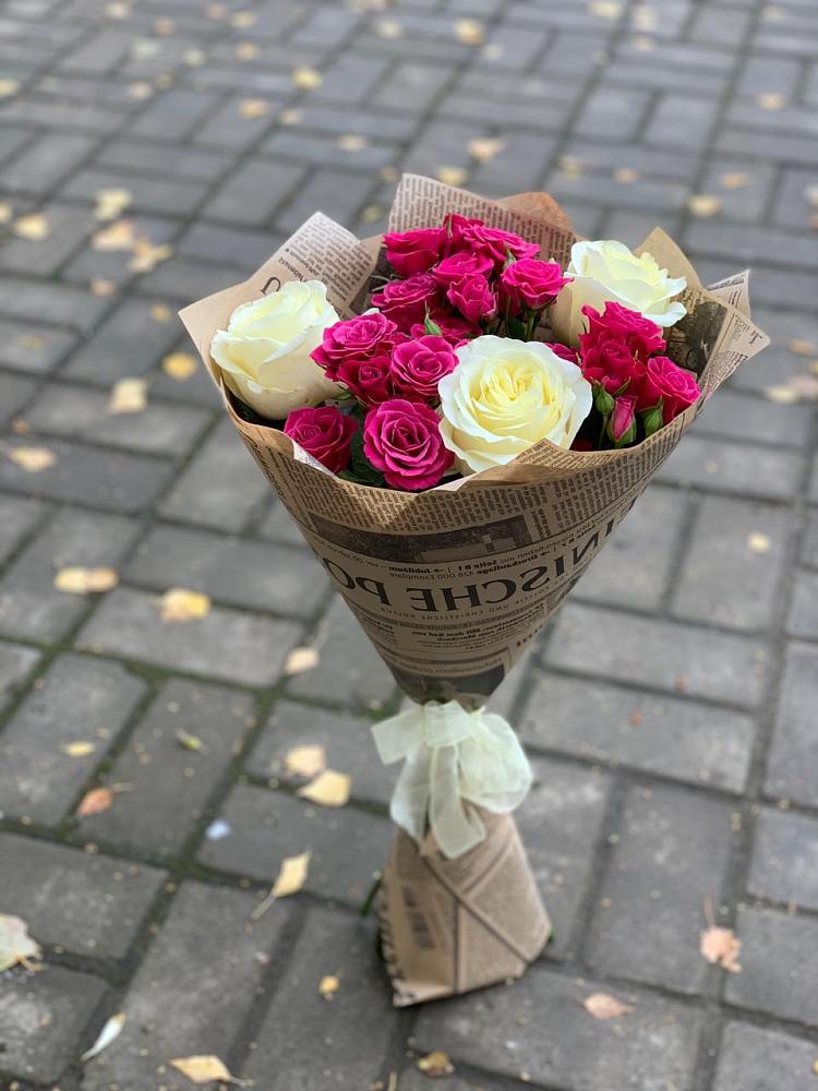 Букет цветов из: Розы в Бережки