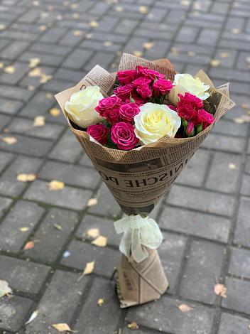 Букет цветов из: Розы в Бережки