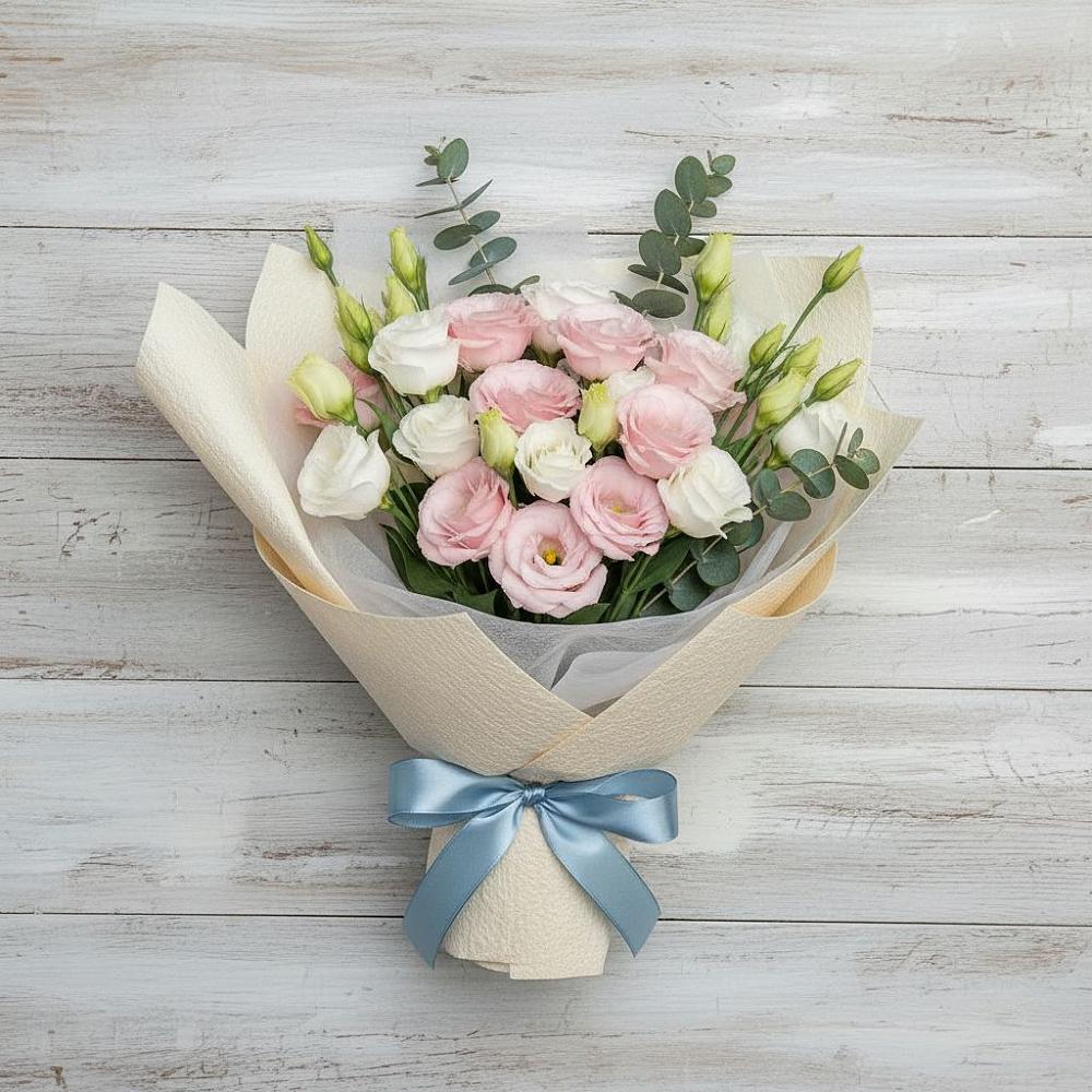 Букет цветов из: Лизиантусы в Бережки