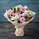Букет цветов из: Хризантемы, Альстромерии и Розы в Бережки